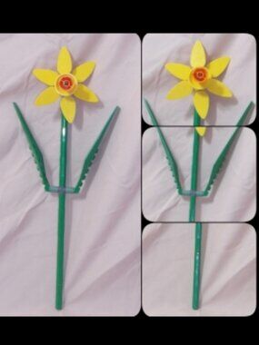 LEGO Botanical Flowers 1 pcs Daffodil Yellow - Individual Sale 40747 + Free Gift